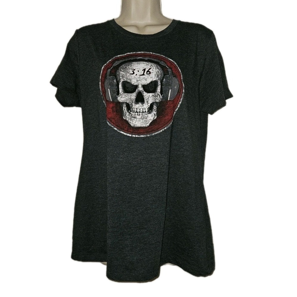 WWE Stone Cold Steve Austin 3:16 Podcast Gray T-Shirt Authentic‎ Youth Size 2XL